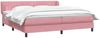 vidaXL Boxspringbett mit Matratzen Rosa 180x210 cm Samt 3317708 Bild 3