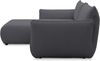 DOMO. collection Ecksofa 800 022, kleines Modulsofa in L-Form mit Taschenfederkern und attraktiver Biese-Naht, Sofa, Polsterecke, Eckcouch 194 x 168 x 79 cm (BxTxH), dunkelgrau Bild 3