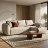 Selsey 'Zordo' - L-Form Eckschlafsofa mit zwei Bettkästen, hellbeiger Chenille rechts Bild 2