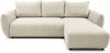 Selsey 'Zordo' - L-Form Eckschlafsofa mit zwei Bettkästen, hellbeiger Chenille rechts Bild 5