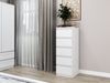 ibonto HOCHKOMMDE WEISS 45 x40x111cm (H 111 x T 40 x B 40 cm) Bild 3
