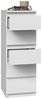 ibonto HOCHKOMMDE WEISS 45 x40x111cm (H 111 x T 40 x B 40 cm) Bild 2