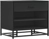 vidaXL Schuhbank Schwarz 60x40x53,5 cm Holzwerkstoff und Metall 849219 Bild 2