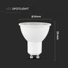 10 x LED GU10 Lampe 5 Watt | Abstrahlwinkel 38°|Ø50mm|Neutralweiß|380 Lumen Bild 3