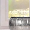 Pflanzkübel 2er Set Aluminium Rund Silber Hammerschlag Indoor Bild 5