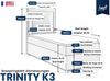 Best For Home Trinity K3 Einzelbett: Boxspringbett mit Bonnell-Federkern, Matratze und Stauraum Bild 4