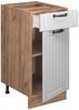 Küchenunterschrank Fame-Line Weiß Landhaus 40 cm ohne Arbeitsplatte Vicco Bild 4
