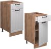 Küchenunterschrank Fame-Line Weiß Landhaus 40 cm ohne Arbeitsplatte Vicco Bild 5