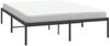 vidaXL Bettgestell Metall Schwarz 140x190 cm 350846 Bild 4