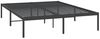 vidaXL Bettgestell Metall Schwarz 140x190 cm 350846 Bild 3
