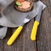 Tafelgabeln, 6 Stück, Edelstahl, bunte Griffe gelb Bild 3