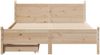 vidaXL Massivholzbett ohne Matratze 120x190 cm Kiefernholz 3309788 Bild 4