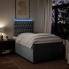 vidaXL Boxspringbett mit Matratze Hellgrau 120x200 cm Stoff 3292762 Bild 5