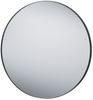 Rahmenspiegel Britta, Glas, Metall, Schwarz, Verspiegelt Bild 1