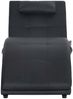 vidaXL Massage Chaiselongue mit Kissen Schwarz Kunstleder [281344] Bild 5