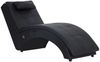 vidaXL Massage Chaiselongue mit Kissen Schwarz Kunstleder [281344] Bild 2