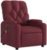 vidaXL Massagesessel Elektrisch Weinrot Stoff 3204701 Bild 4