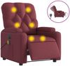 vidaXL Massagesessel Elektrisch Weinrot Stoff 3204701 Bild 2