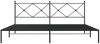 vidaXL Bettgestell mit Kopfteil Metall Schwarz 200x200 cm 376509 Bild 4
