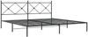 vidaXL Bettgestell mit Kopfteil Metall Schwarz 200x200 cm 376509 Bild 3