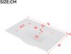 Flieks Waschtisch 76×46×51 cm, wandhängender Badezimmerschrank, Volllackierung, LED, 2 Schubladen, integriertes Keramik-Waschbecken, Weiß Bild 5