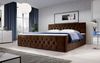 Boxspringbett Velutto mit Stauraum 200x200 Brown H3 (70-100kg) Bild 2