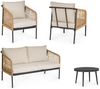 Garten-Set Epelifa aus Aluminium und Spun-Poly, modern, natur und beige, inkl. Kissen, für 3–4 Personen Bild 5