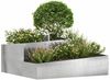 vidaXL Garten-Pflanzgefäß Silber 100 x 100 x 50 cm Edelstahl 873589 Bild 3