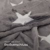Bettwäsche Cashmere Touch Sterne Anthrazit 80x80+155x220 cm Bild 3