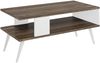 Couchtisch Lycksele 40x90x45 cm Walnussoptik / Weiß [en. casa] Bild 2