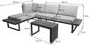 Garten Garnitur HWC-L27, Garnitur Sitzgruppe Lounge-Set Sofa, Spun Poly Alu Akazie Holz MVG-zertifiziert ~ hellgrau Bild 3