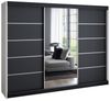 A&J MöbelLand Schwebetürenschrank VILUNO mit 4 Schubladen und Spiegel Bild 4