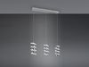 LED Pendelleuchte LAOLA in 3 Stufen dimmbar Silber Chrom, Breite 62cm Bild 5