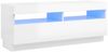 vidaXL TV-Schrank mit LED-Leuchten Hochglanz-Weiß 100x35x40 cm 804460 Bild 2