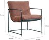 Dmora Satz mit 2 Sesseln Appare, Sessel mit Bouclé-Stoff bezogen, gepolsterter Stuhl, Sitz mit Metallarmlehnen, 61x67h75 cm, Braun Bild 3