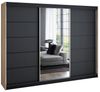 A&J MöbelLand Schwebetürenschrank VILUNO mit 4 Schubladen und Spiegel Bild 4