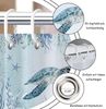 Agger Duschvorhang Anti-Schimmel Wasserdicht Polyester Stoff Waschbar Bad Vorhäng Breite 200 cm Bild 4