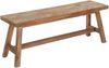 Bank Herringbone aus Teakholz, Massiv-Stil, natur braun, 120 cm, für 1–2 Personen Bild 2