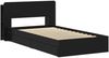 vidaXL Bettgestell mit Stauraum Schwarz 90x190 cm Holzwerkstoff 3433539 Bild 3