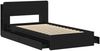 vidaXL Bettgestell mit Stauraum Schwarz 90x190 cm Holzwerkstoff 3433539 Bild 4