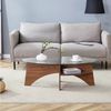 STILVORA Couchtisch Ovaler Kaffeetisch aus Sicherheitsglas mit integrierter Ablagefunktion (Kaffeetisch aus Sicherheitsglas, multifunktionales Design, Fächerförmiges Gestell. Tischbeine aus MDF mit schwarzer Holzoptik), für Esszimmer,Büro Bild 2