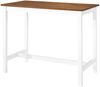 vidaXL Bartisch mit Stühlen 3-tlg. Massivholz Braun und Weiß 275233 Bild 3