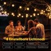 SALCAR Solar Lichterkette Lampion Außen, 20m 80LED Solar Lampions Außen Wetterfest, Zeitsteuerung und Speicherfunktion, 8 Modi Solar Lichterkette Laternen für Garten, Balkon,Hof, Fest Deko, Warmweiß Bild 3