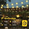 SALCAR Solar Lichterkette Lampion Außen, 20m 80LED Solar Lampions Außen Wetterfest, Zeitsteuerung und Speicherfunktion, 8 Modi Solar Lichterkette Laternen für Garten, Balkon,Hof, Fest Deko, Warmweiß Bild 4