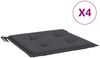 vidaXL Gartenstuhl-Kissen 4 Stk. Anthrazit 40x40x3 cm Oxford-Gewebe 47588 Bild 2