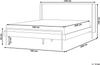 Bett mit Lattenrost LIBERMONT 160 x 200 cm Holz Dunkler Holzfarbton Bild 2