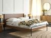 Bett mit Lattenrost LIBERMONT 160 x 200 cm Holz Dunkler Holzfarbton Bild 3