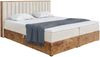 MEBLINI Boxspringbett LOFTY 4 160x200 cm mit Bettkasten - H3/Creme Samt Polsterbett - Doppelbett mit Topper & Taschenfederkern-Matratze Bild 2