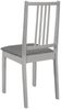 vidaXL Esszimmerstühle mit Kissen 2 Stk. Grau Massivholz 247638 Bild 5
