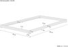 Weißes Teenagerbett Futon extra niedriges Studentenbett 120x200 Kiefer V-60.47W-12Rollrost inkl. Bild 3